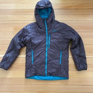 Patagonia DAS Light Hoody Jacket Purple with Teal Interior